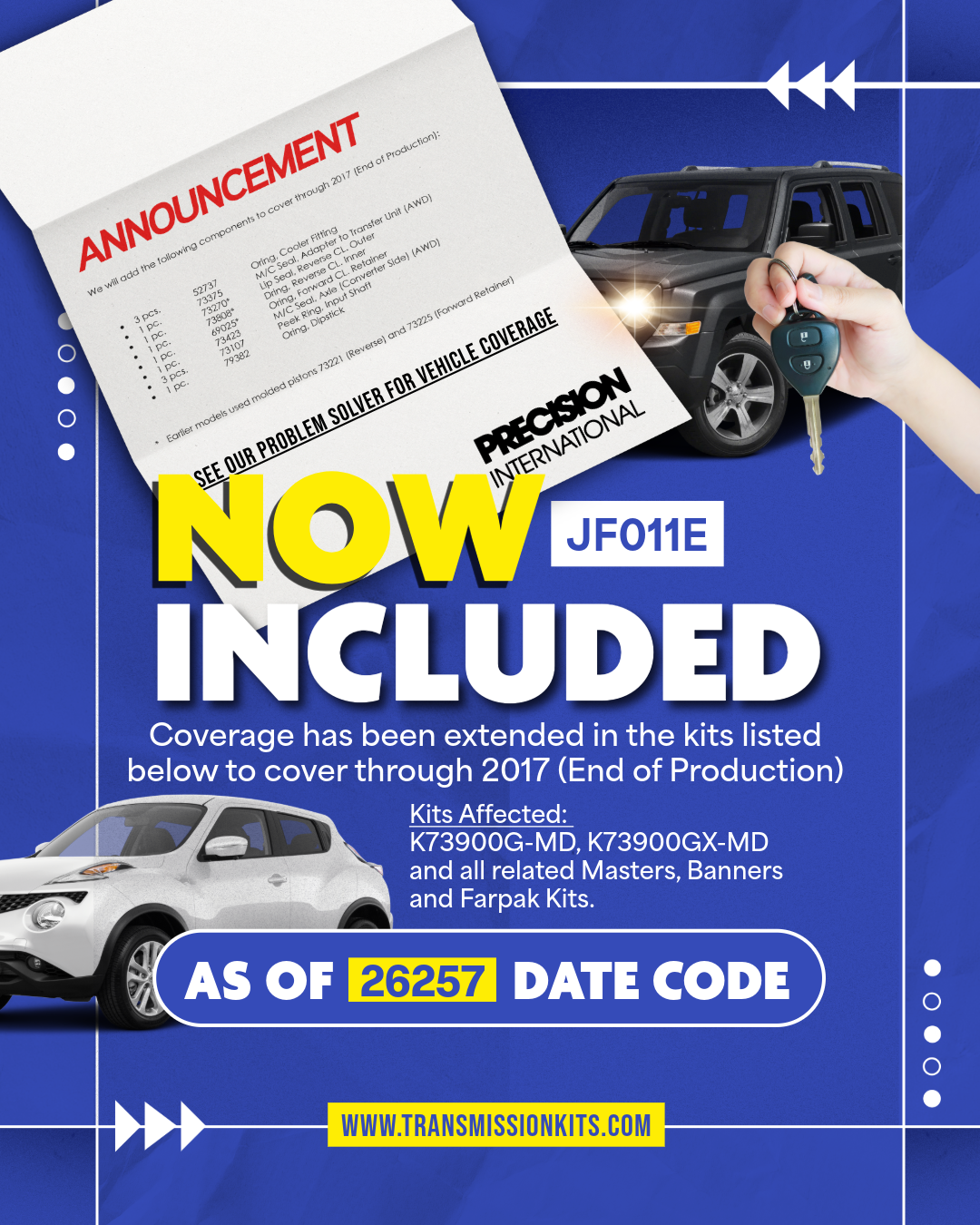 JF011E Coverage Extended